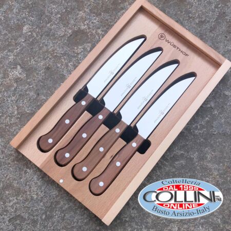 Ladrillo Situación profundidad Wusthof Germany - Juego de 4 cuchillos para carne - 953403 - Cuchillos de  mesa