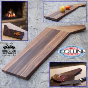 Due Cigni - Linea Vela -Tabla de cortar hecha de madera de nogal 67x28x2,3 cm
