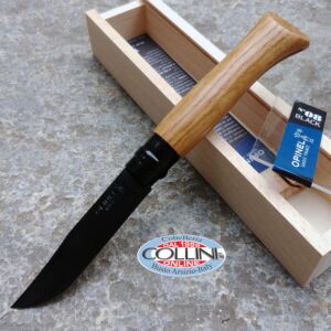 Opinel - 8 acero inoxidable - Black Edition en roble - 002172 - cuchillo