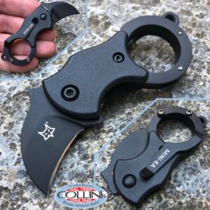 Fox - Mini-Ka - Nylon Negro y Idroglider - FX-535B - cuchillo karambit