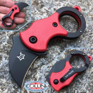 Fox - Mini-Ka - Nylon Rojo y Idroglider - FX-535RB - cuchillo karambit