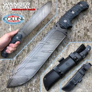 Wander Tactical - Godfather knife - Black Blood & Black Micarta - Cuchillo