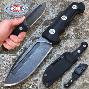 Andre De Villiers ADV - Harpoon Black Fixed knife - Black G10 - cuchillo
