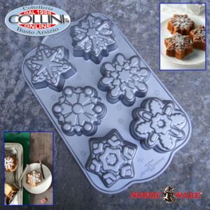 Nordic Ware -  Molde Frozen Snowflake Cakelet Pan