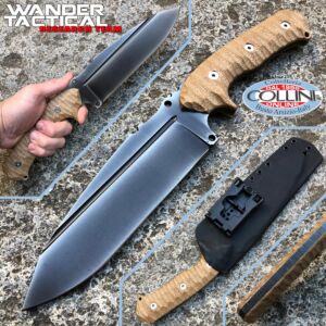 Wander Tactical - Smilodon Iron Washed and Brown Micarta - cuchillo