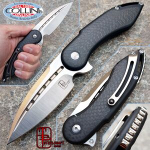 Begg Knives - Mini Glimpse Frame Lock Carbon Fiber Inlays - Steelcraft - Cuchillo