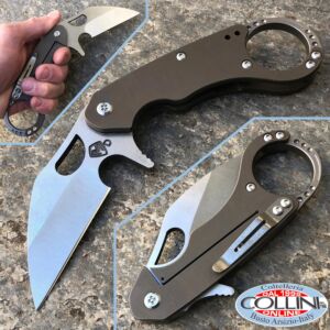 Medford Knife and Tools - Burung Karambit knife - Gray Titanium Handle - Cuchillo