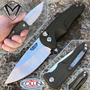 Medford Knife and Tools - Smooth Criminal knife - green aluminum - cuchillo