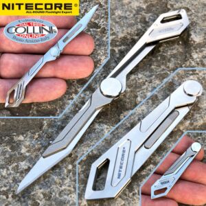Nitecore - NTK05 EDC Ultra-Tiny Titanium Keychain Cuchillo - Cortador
