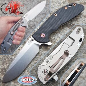 Rick Hinderer Knives - XM-24 - Spearpoint 4.0" - Bronze Ti Custom Set - Cuchillo