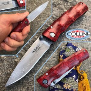 Mcusta - Take knife VG10 Damascus - Shinra Serie - Stamina Wood - MC-0075D - cuchillo