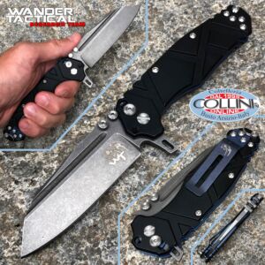 Wander Tactical - Cuchillo Mistral Folder III Generation - Aluminio negro - cuchillo plegable
