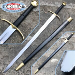 Museum Replicas Windlass - Espada de batalla de dos manos de latón 501010 - lista para la batalla