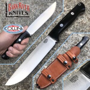 Bark River -  Bravo 1.5 Field knife - CPM 3V - Black Canvas - BA07124LT - cuchillo