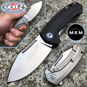 MKM & LionSteel - Colvera Flipper Knife - G10 Black and Titanium - LS02-GTBK - cuchillo