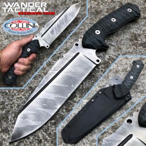 Wander Tactical - Smilodon Iron Washed and Black Micarta - cuchillo