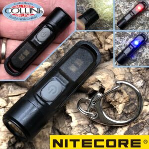 Nitecore - TIKI LE - llavero USB recargable + Rojo / Azul - 300 lúmenes y 71 metros - Linterna LED