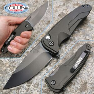 Medford Knife and Tools - Smooth Criminal Flipper - PVD Blade & Black Aluminum - Cuchillo