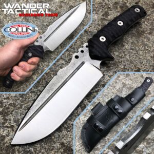 Wander Tactical - Cuchillo Uro - SanMai V-Toku2 & Black Micarta - cuchillo personalizado