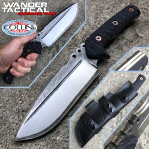 Wander Tactical - Cuchillo Uro - SanMai V-Toku2 & Black Micarta - cuchillo personalizado