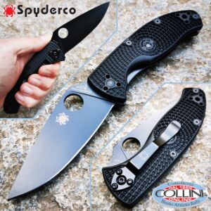 Spyderco - Tenacious Lightweight - Black Plain - C122PBBK - cuchillo