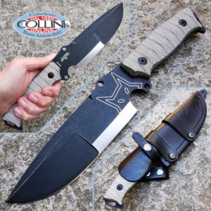 Fox - Sherpa Knife - D2 Green Micarta - FX-610 - cuchillo