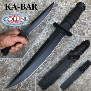 Ka-Bar - Cuchillo de hoja fija Tanto modificado - 1266 - Funda Kydex - cuchillo