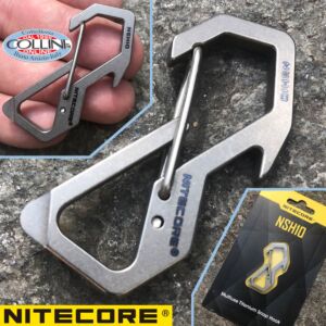 Nitecore - NSH10 EDC Multiuse Titanium Snap Hook - mosquetón - herramienta