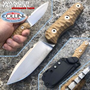 Wander Tactical - Cuchillo Scrambler - SanMai V-Toku2 y Desert Micarta - coltello custom