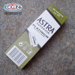Astra Superior Platinum - 100 hojas de acero inoxidable para maquinillas de afeitar y Shavette - hoja de afeitar