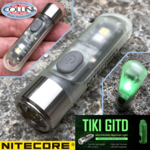 Nitecore - TIKI GITD - Llavero recargable USB + UV - 300 lúmenes y 71 metros - Linterna Led