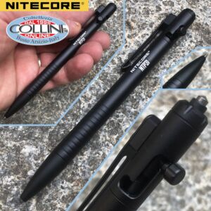 Nitecore - Bolígrafo táctico de acción de perno de aluminio NTP31 - bolígrafo táctico
