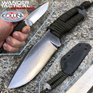 Wander Tactical - Cuchillo Raptor - SanMai V-Toku2 & Green Paracord - Cuchillo personalizado