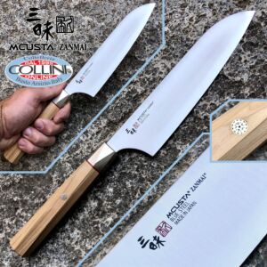 Mcusta Zanmai - Beyond Santoku cuchillo 18cm - Aogami Super steel - ZBX-5003B - cuchillo de cocina