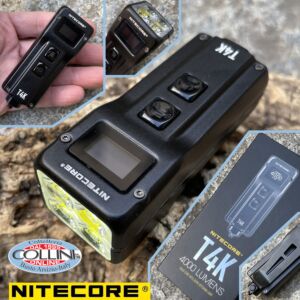 Nitecore - T4K - Llavero USB recargable - 4000 lúmenes y 209 metros - Linterna Led