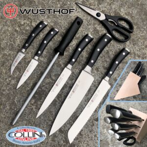 Wusthof Germany - Classic Ikon - Bloque de cuchillos de 7 piezas - haya - 9875 - cuchillos de cocina