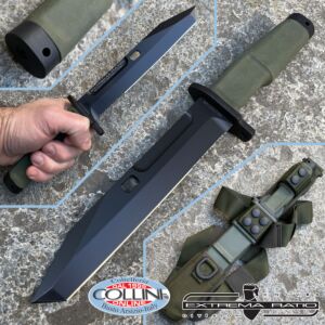 ExtremaRatio - D.E. de bayoneta Cuchillo Civile NFG Fulcrum verde - Testudo - cuchillo