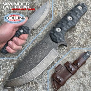 Wander Tactical - Lynx Bushmann - Raw & Black Micarta - cuchillo personalizado