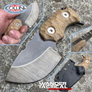 Wander Tactical - Tryceratops - Raw & Brown Micarta - cuchillo personalizado