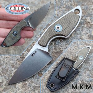 MKM & Mercury - Mikro 1 by Vox - Micarta verde - MK MR01-GC - cuchillo de cuello