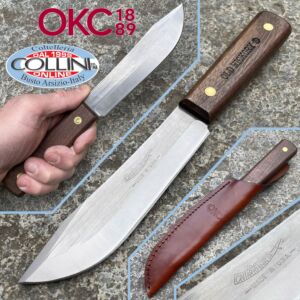 Ontario Knife Company - Cuchillo de caza con funda de cuero - 7026 - cuchillo