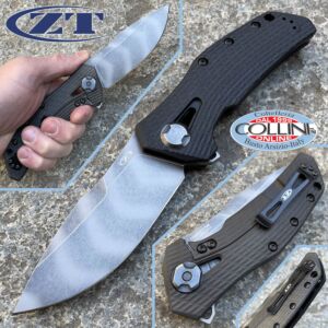 Zero Tolerance - BlackWash Flipper Frame Lock Knife - Titanio - 0308BLKTS - cuchillo