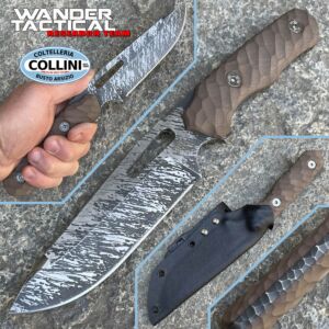 Wander Tactical - Special Commando knife - Brown Micarta - Cuchillo personalizado