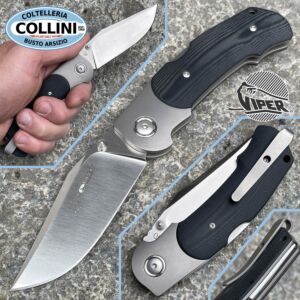 Viper - Turn cuchillo by Silvestrelli - Titanium y G10 Black - M390 Steel - V5986GB - Cuchillo