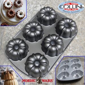 Nordic Ware - Classic Bundtlette cakepan 6 porciones - molde