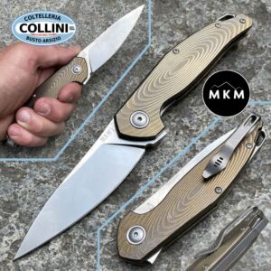MKM - Goccia Flipper by Jens Anso - Bronce Titanio - MK-GC-TBR - cuchillo