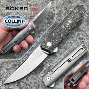 Boker Plus - Kwaiken Compact Flipper Marble Carbon Copper by Lucas Burnley - 01BO196 - cuchillo