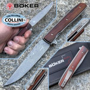 Boker Plus - Cuchillo Damasco Urban Trapper Cocobolo de Brad Zinker - 01BO176DAM - cuchillo plegable
