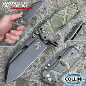 Wander Tactical - Hurricane Folder Gen.IV - PVD Green Micarta - cuchillo plegable