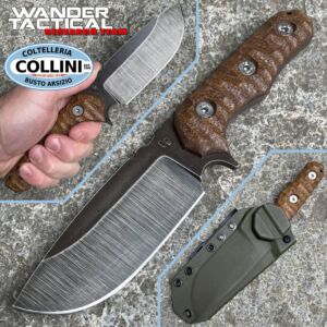 Wander Tactical - Lynx - Raw & Brown Micarta - cuchillo personalizado